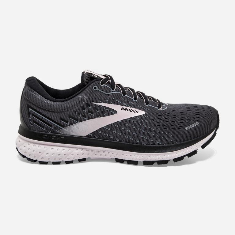 Tenis Brooks Ghost 13 - Zapatillas Para Correr En Asfalto Mujer - Negras / Moradas (TGWV-05871)